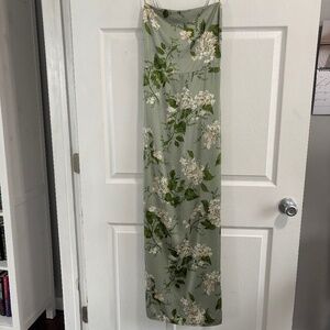 Reformation Frankie Silk Dress in Tea Garden